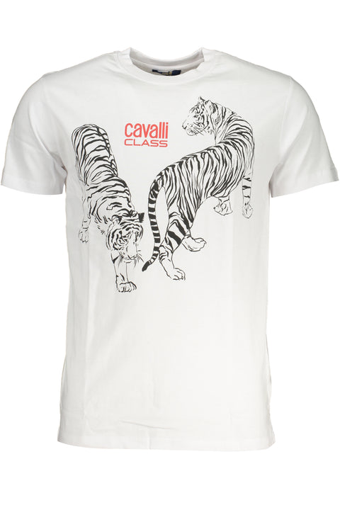 Cavalli Class T-Shirt Maniche Corte Uomo Bianco