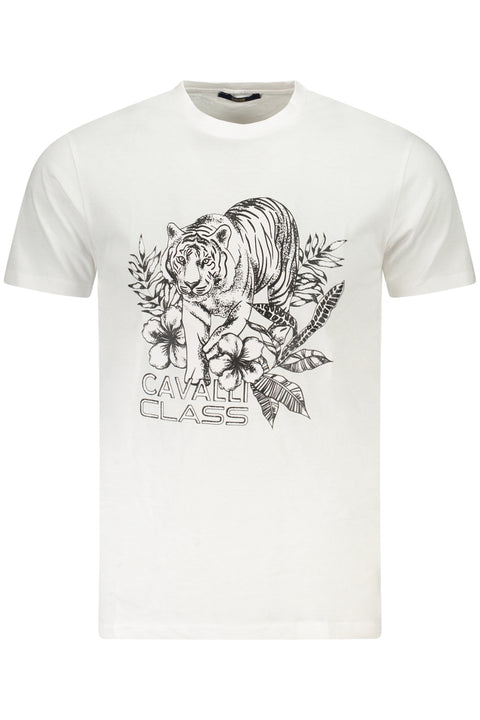 Cavalli Class T-Shirt Maniche Corte Uomo Bianco