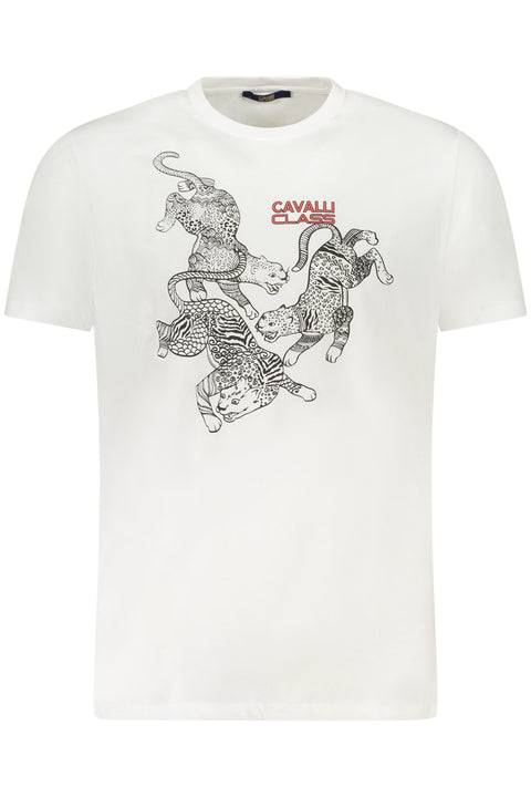 Cavalli Class T-Shirt Maniche Corte Uomo Bianco