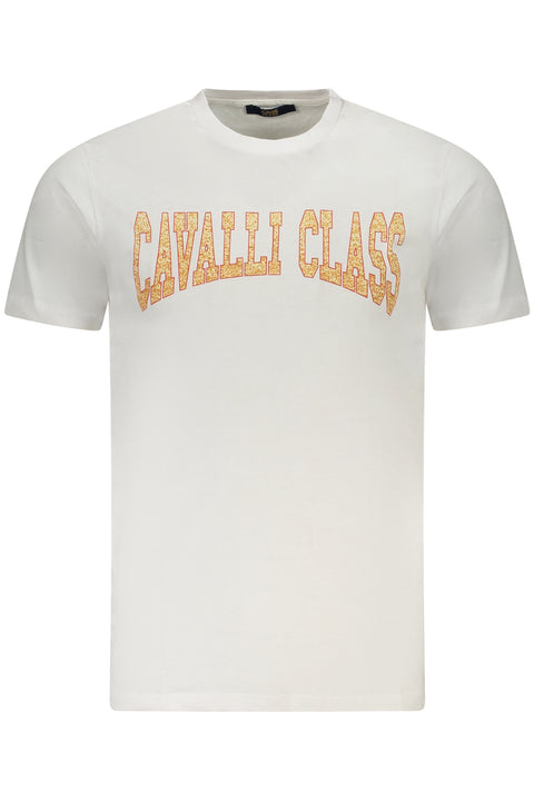 Cavalli Class T-Shirt Maniche Corte Uomo Bianco