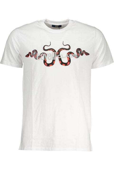Cavalli Class T-Shirt Maniche Corte Uomo Bianco