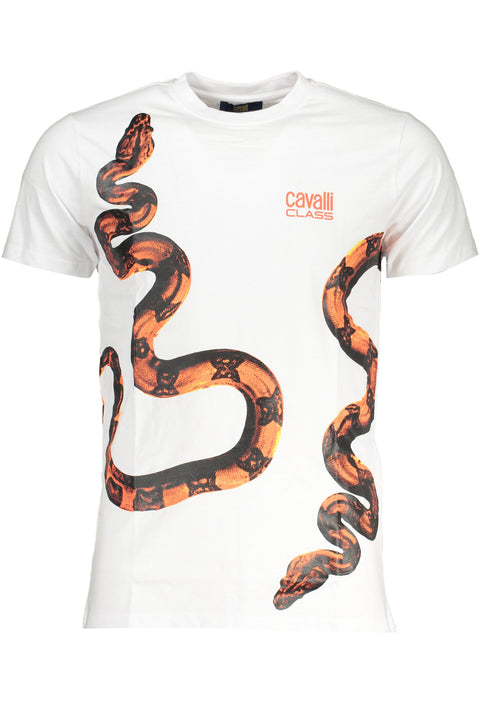 Cavalli Class T-Shirt Maniche Corte Uomo Bianco