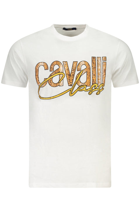 Cavalli Class T-Shirt Maniche Corte Uomo Bianco