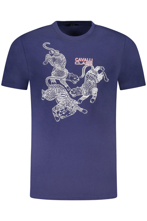 Cavalli Class T-Shirt Maniche Corte Uomo Blu