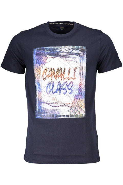Cavalli Class T-Shirt Maniche Corte Uomo Blu