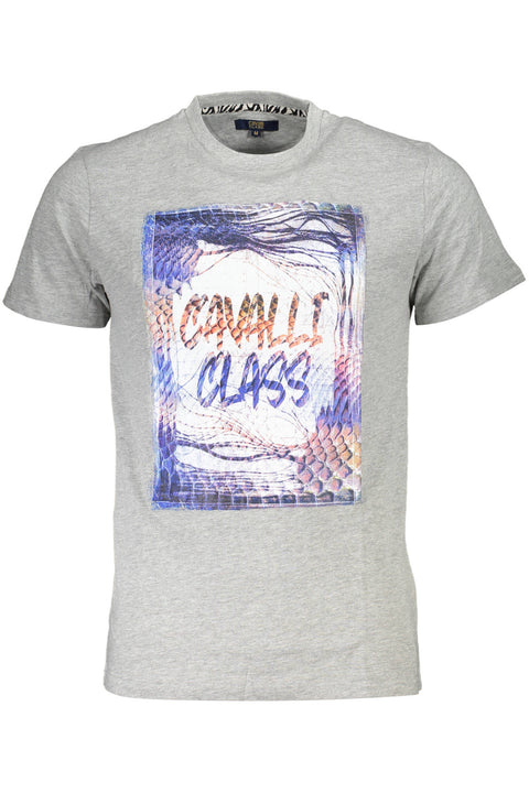 Cavalli Class T-Shirt Maniche Corte Uomo Grigio