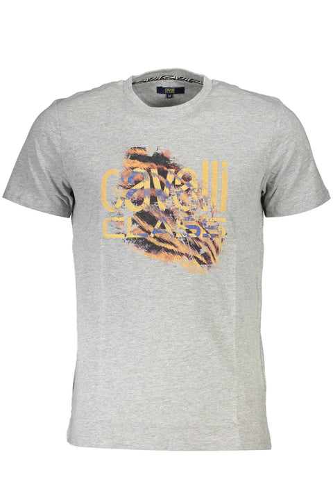 Cavalli Class T-Shirt Maniche Corte Uomo Grigio