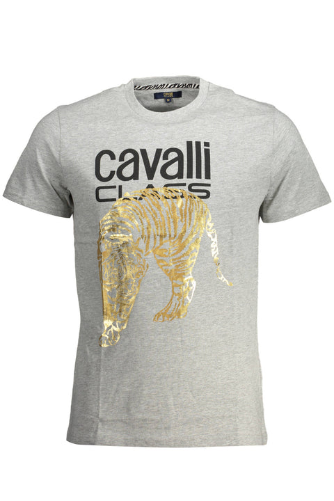 Cavalli Class T-Shirt Maniche Corte Uomo Grigio