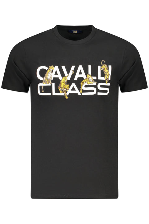 Cavalli Class T-Shirt Maniche Corte Uomo Nero