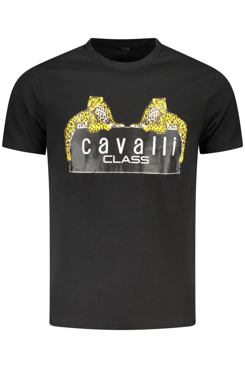 Cavalli Class T-Shirt Maniche Corte Uomo Nero