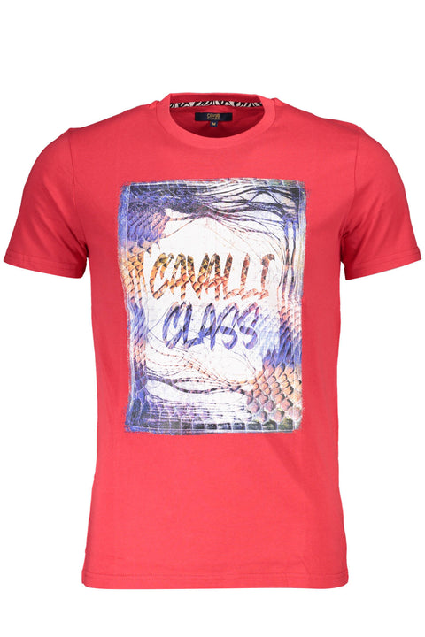 Cavalli Class T-Shirt Maniche Corte Uomo Rosso