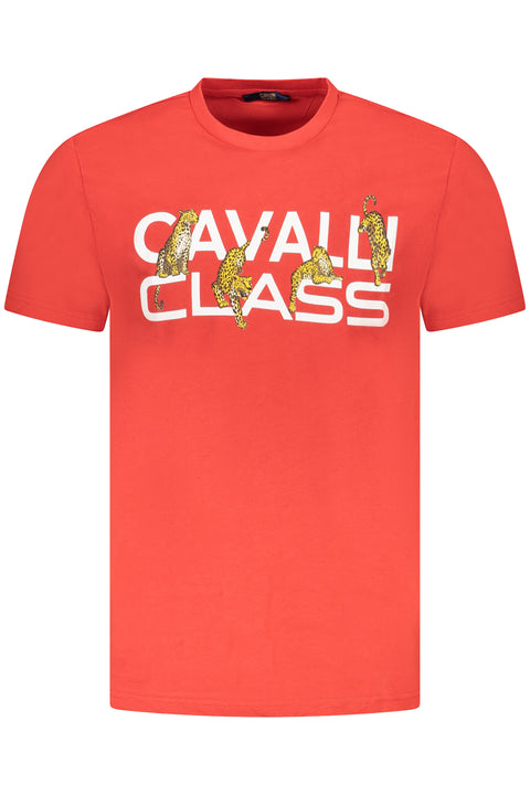 Cavalli Class T-Shirt Maniche Corte Uomo Rosso