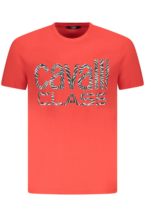 Cavalli Class T-Shirt Maniche Corte Uomo Rosso
