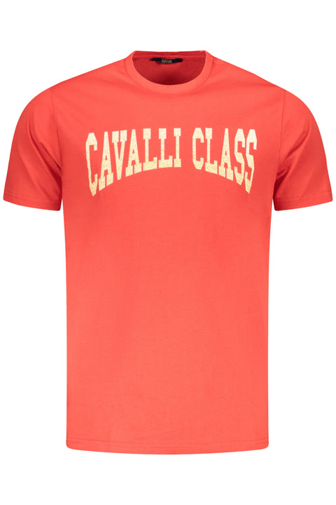 Cavalli Class T-Shirt Maniche Corte Uomo Rosso