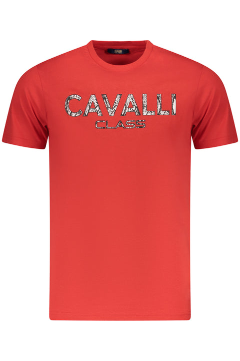 Cavalli Class T-Shirt Maniche Corte Uomo Rosso