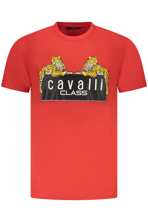 Cavalli Class T-Shirt Maniche Corte Uomo Rosso