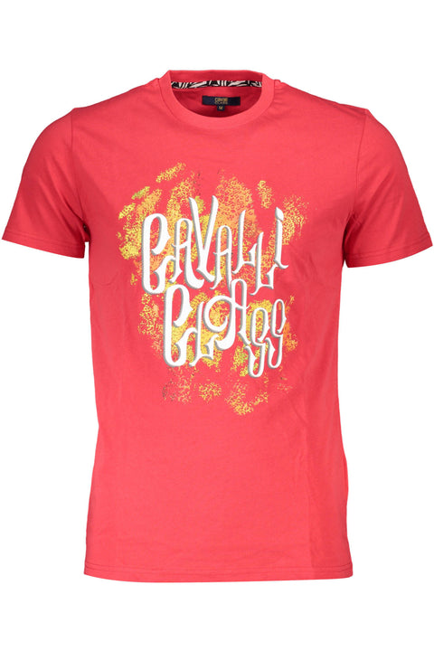 Cavalli Class T-Shirt Maniche Corte Uomo Rosso