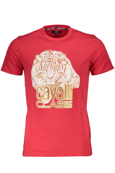 Cavalli Class T-Shirt Maniche Corte Uomo Rosso