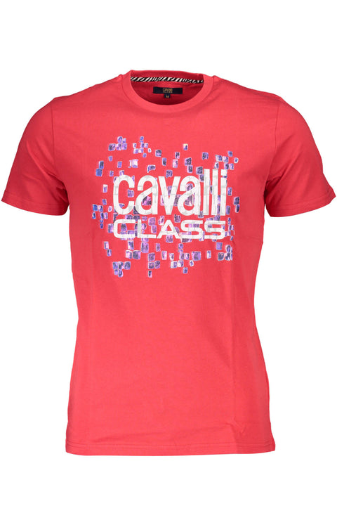 Cavalli Class T-Shirt Maniche Corte Uomo Rosso