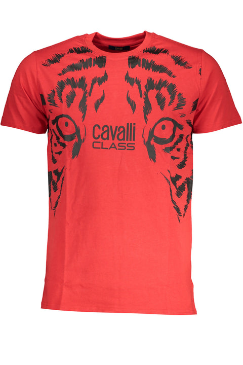 Cavalli Class T-Shirt Maniche Corte Uomo Rosso