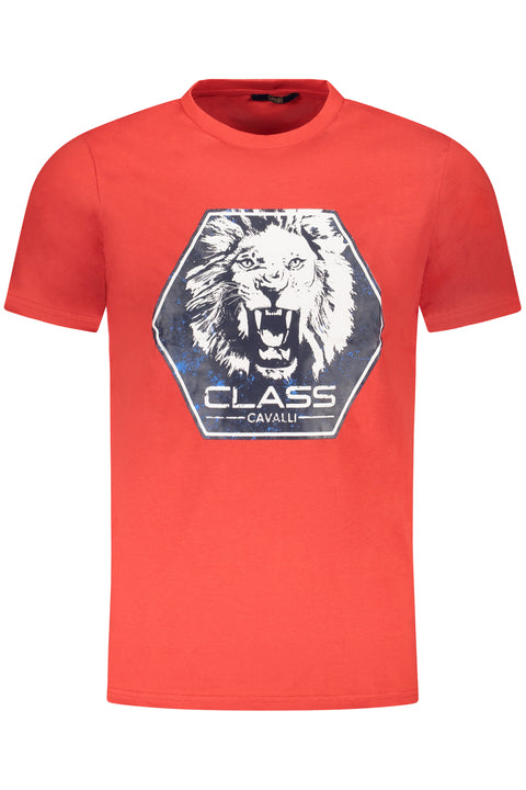 Cavalli Class T-Shirt Maniche Corte Uomo Rosso