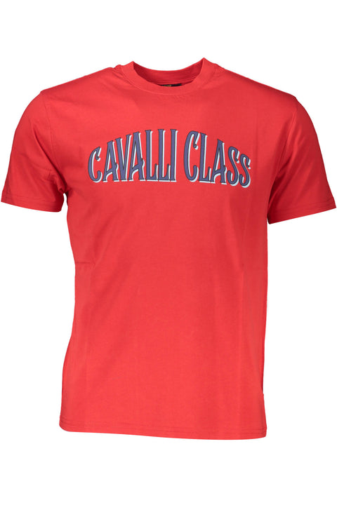 Cavalli Class T-Shirt Maniche Corte Uomo Rosso