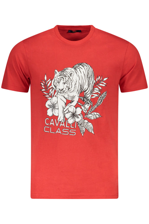Cavalli Class T-Shirt Maniche Corte Uomo Rosso