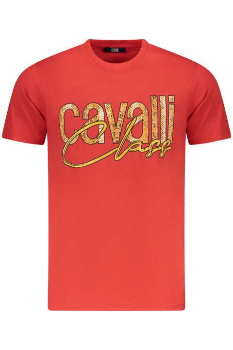 Cavalli Class T-Shirt Maniche Corte Uomo Rosso