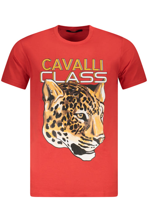 Cavalli Class T-Shirt Maniche Corte Uomo Rosso