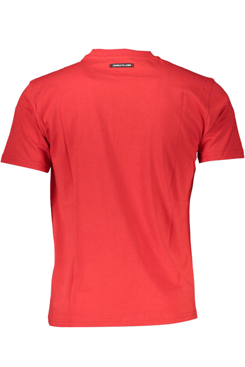 Cavalli Class T-Shirt Maniche Corte Uomo Rosso