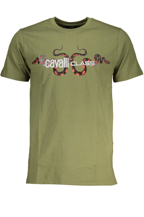 Cavalli Class T-Shirt Maniche Corte Uomo Verde