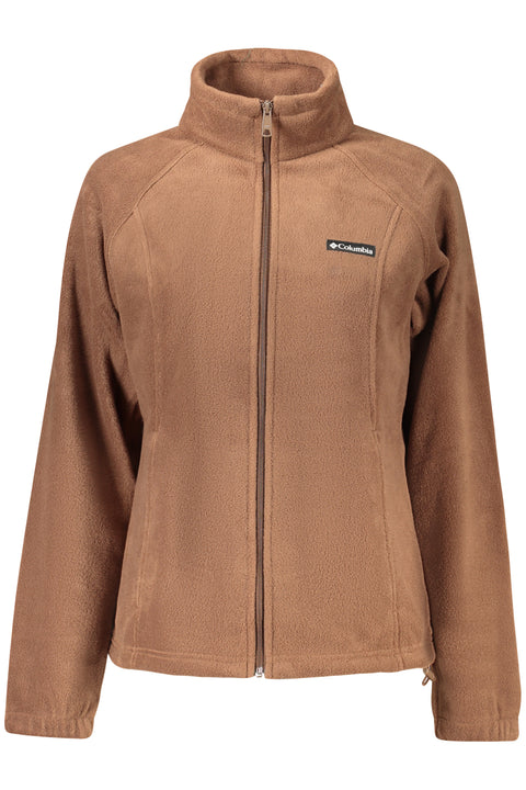 Columbia Felpa Con Zip Donna Marrone