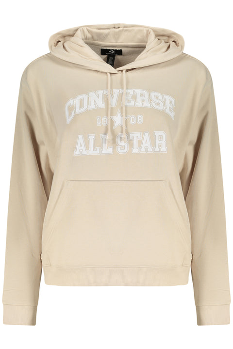 Converse Felpa Senza Zip Donna Beige
