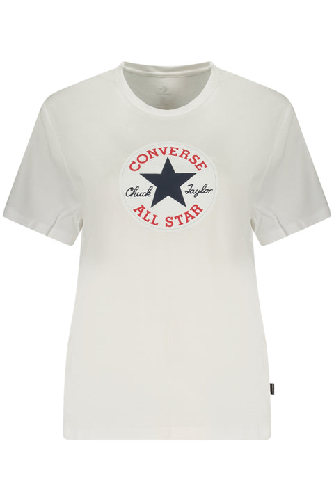 Converse T-Shirt Maniche Corte Donna Bianco