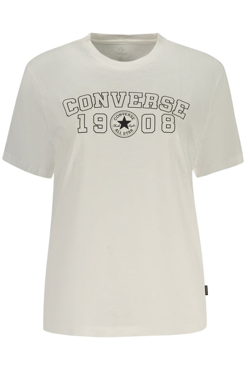 Converse T-Shirt Maniche Corte Donna Bianco