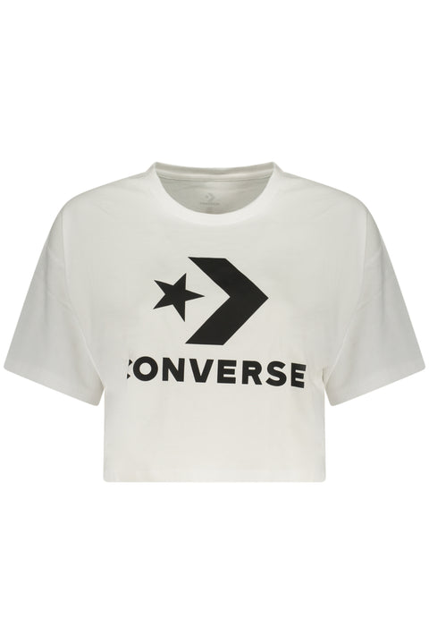 Converse T-Shirt Maniche Corte Donna Bianco