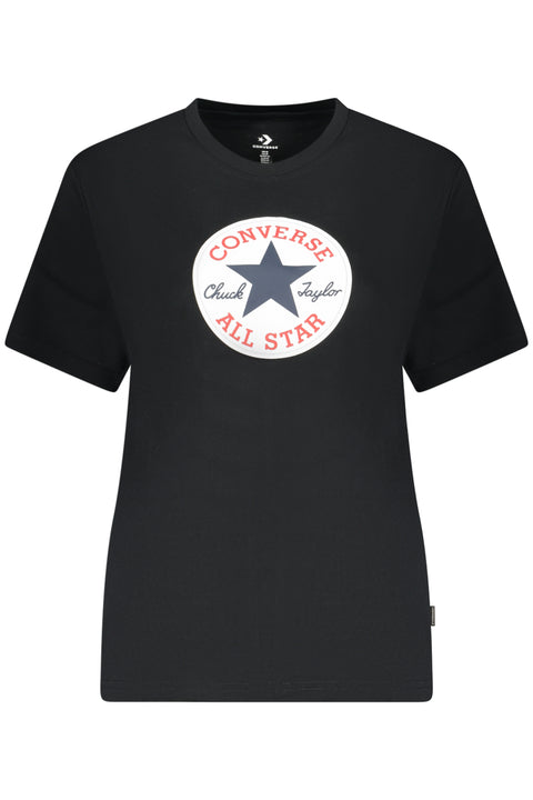 Converse T-Shirt Maniche Corte Donna Nero