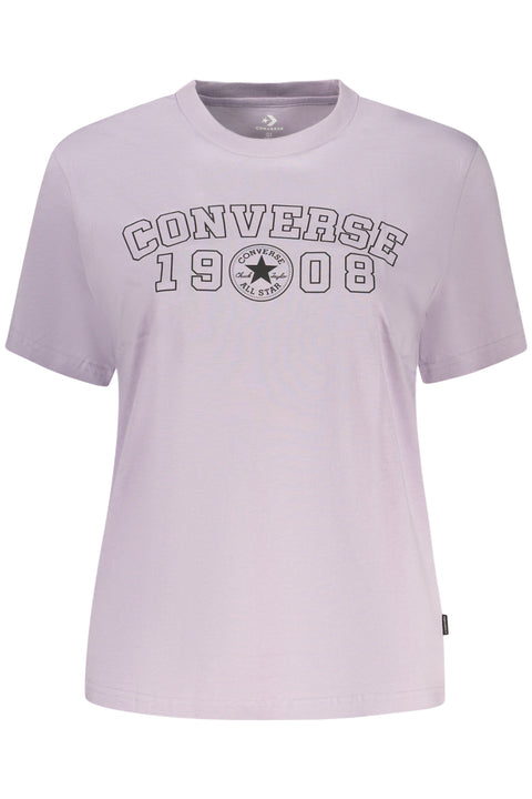 Converse T-Shirt Maniche Corte Donna Viola