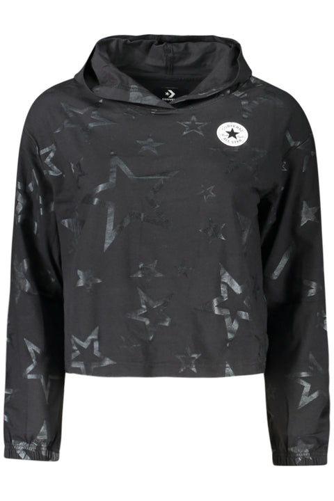 Converse T-Shirt Maniche Lunghe Bambina Nero