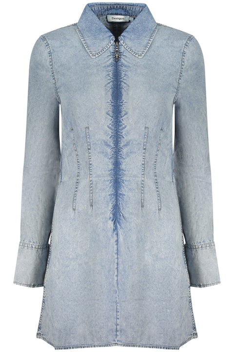Desigual Abito Corto Donna Azzurro