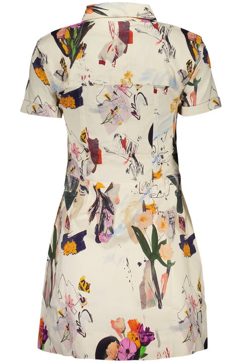 Desigual Abito Corto Donna Bianco