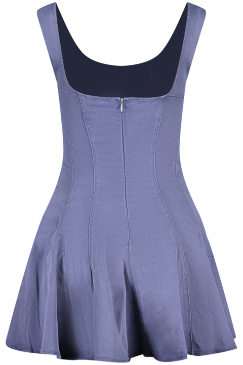 Desigual Abito Corto Donna Blu
