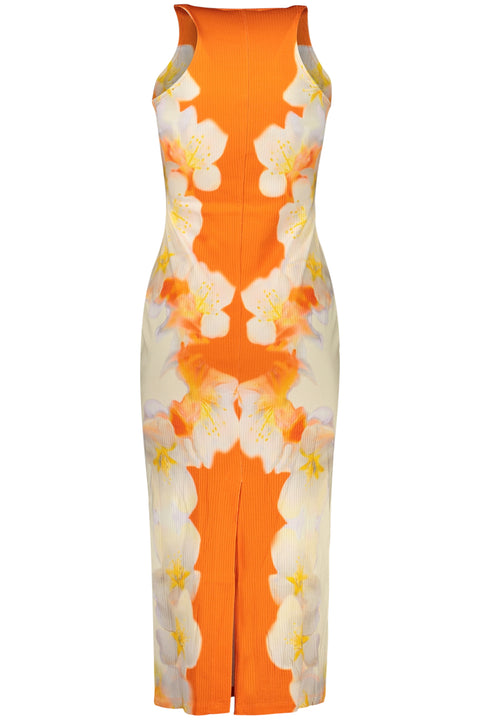 Desigual Abito Lungo Donna Arancio