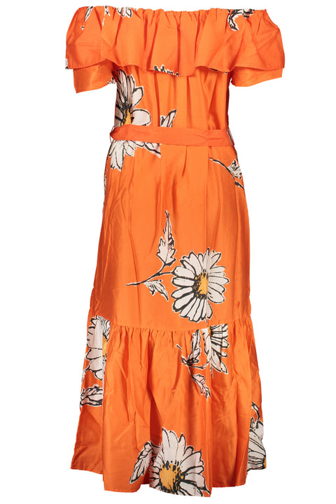 Desigual Abito Lungo Donna Arancio
