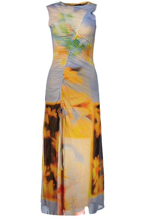Desigual Abito Lungo Donna Azzurro