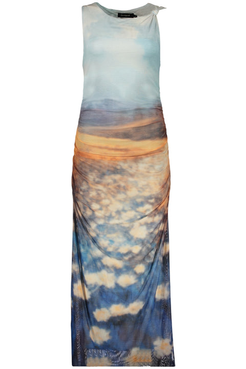 Desigual Abito Lungo Donna Azzurro