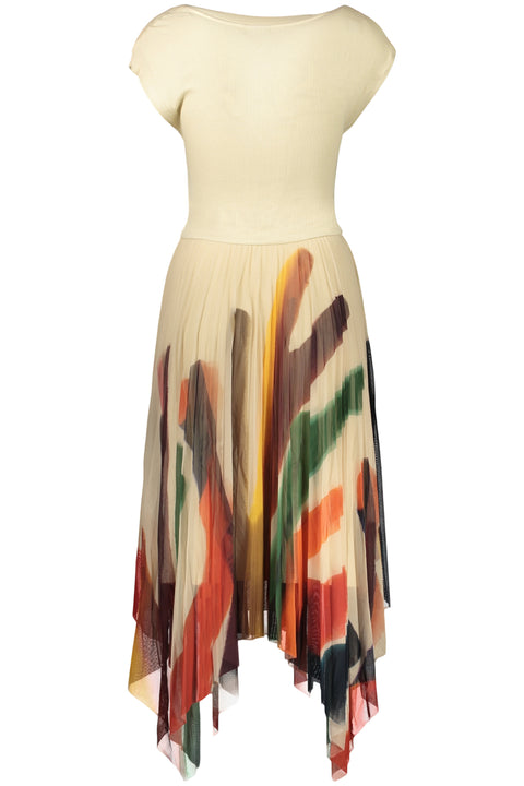 Desigual Abito Lungo Donna Beige