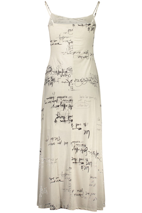 Desigual Abito Lungo Donna Bianco
