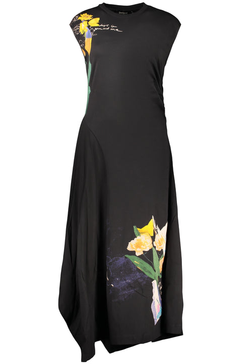 Desigual Abito Lungo Donna Nero