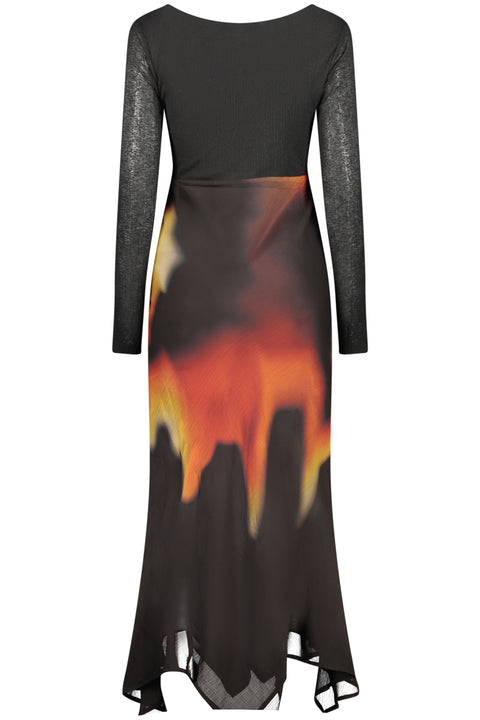 Desigual Abito Lungo Donna Nero
